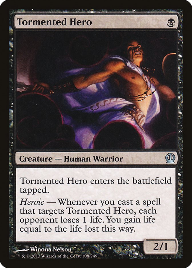 Tormented Hero [Theros] [Foil]