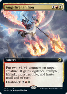 Angelfire Ignition (Extended Art) [Innistrad: Midnight Hunt] [Foil]