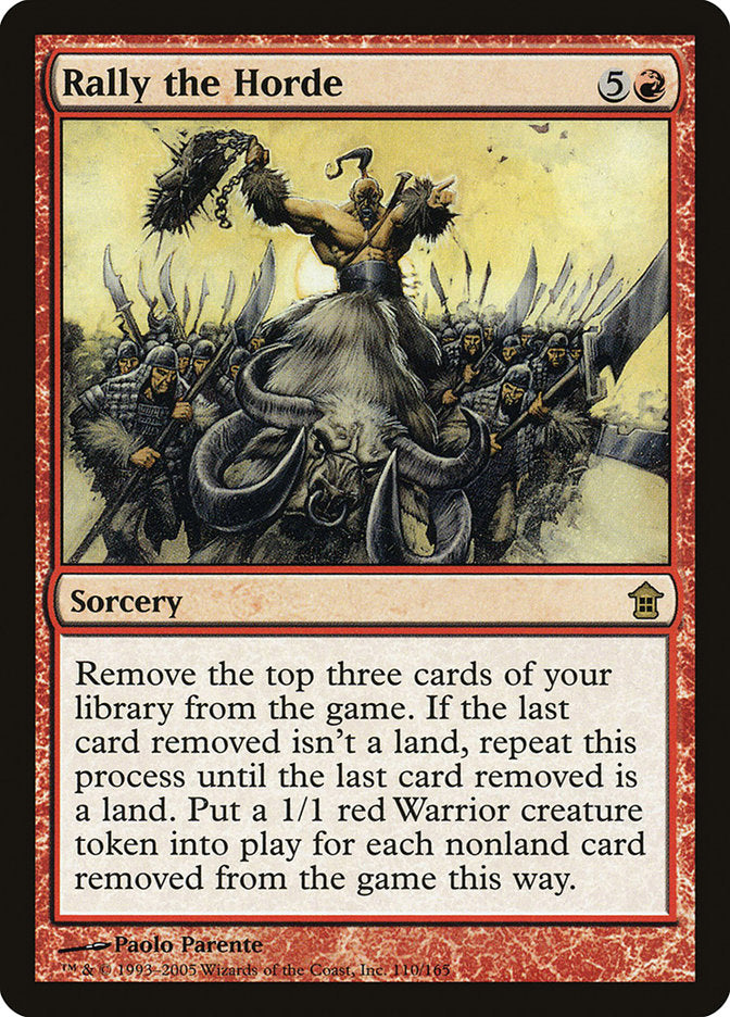 Rally the Horde [Saviors of Kamigawa] [Foil]