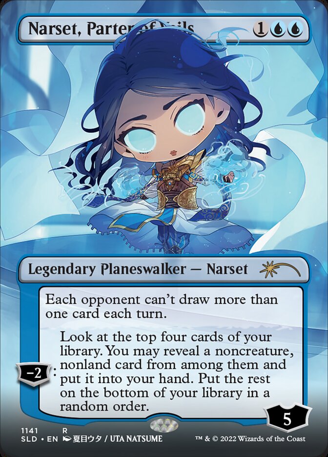 Narset, Parter of Veils (Borderless) [Secret Lair Drop Series] [Foil]