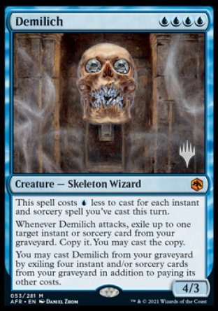 Demilich (Promo Pack) [Dungeons & Dragons: Adventures in the Forgotten Realms Promos] [Foil]