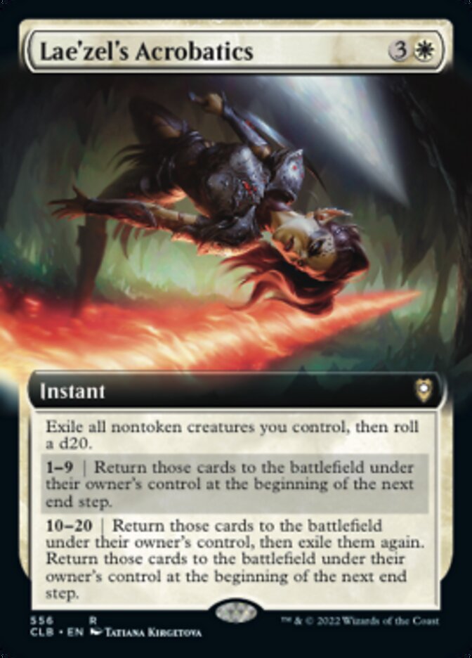 Lae'zel's Acrobatics (Extended Art) [Commander Legends: Battle for Baldur's Gate] [Foil]