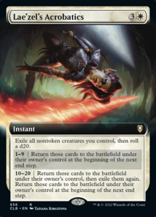 Lae'zel's Acrobatics (Extended Art) [Commander Legends: Battle for Baldur's Gate] [Foil]
