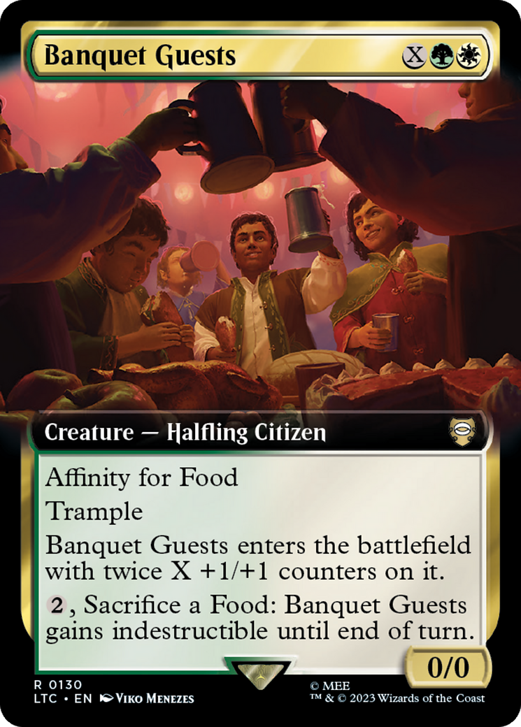 Banquet Guests (Extended Art) [The Lord of the Rings: Tales of Middle-Earth Commander] [Foil]