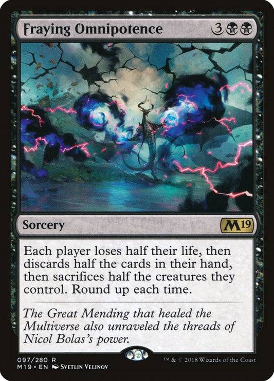 Fraying Omnipotence [Core Set 2019] [Foil]