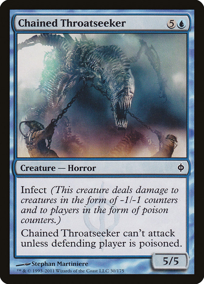 Chained Throatseeker [New Phyrexia] [Foil]
