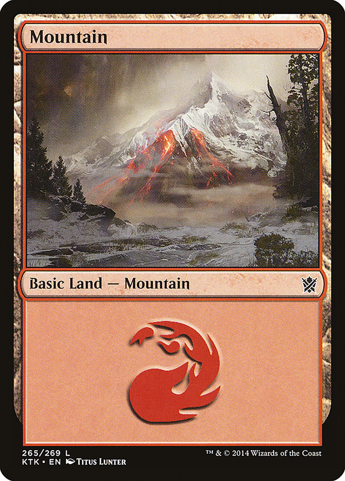 Mountain (265) [Khans of Tarkir] [Foil]