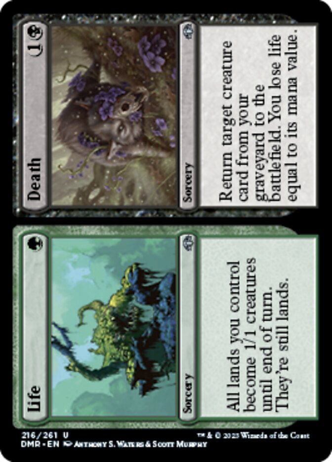 Life // Death [Dominaria Remastered] [Foil]