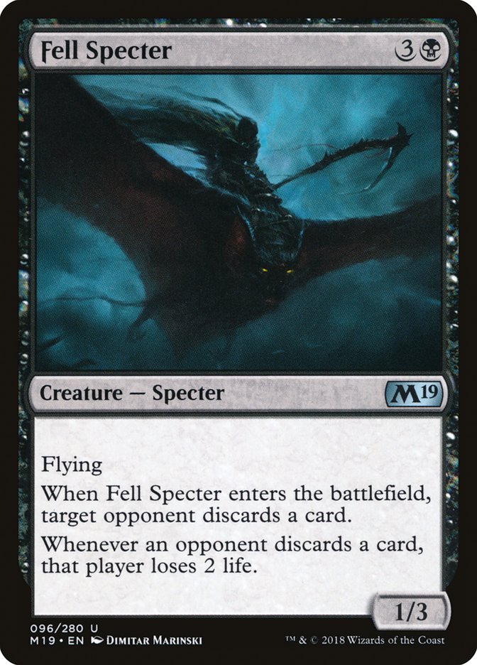 Fell Specter [Core Set 2019] [Foil]