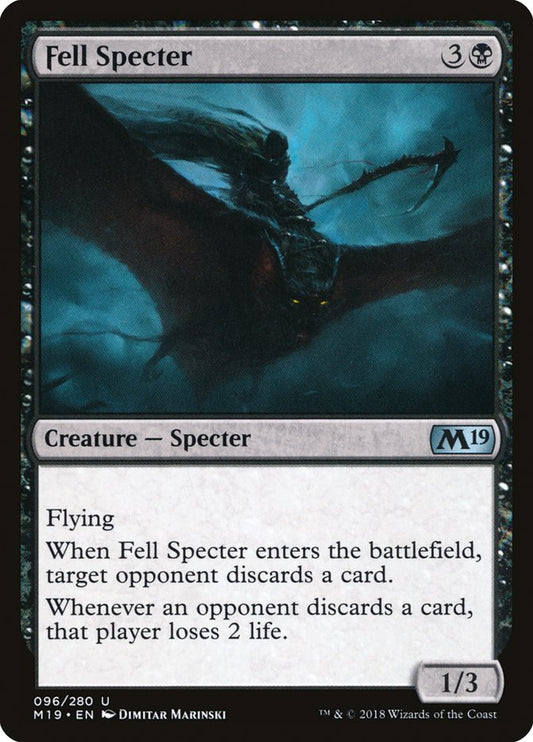 Fell Specter [Core Set 2019] [Foil]