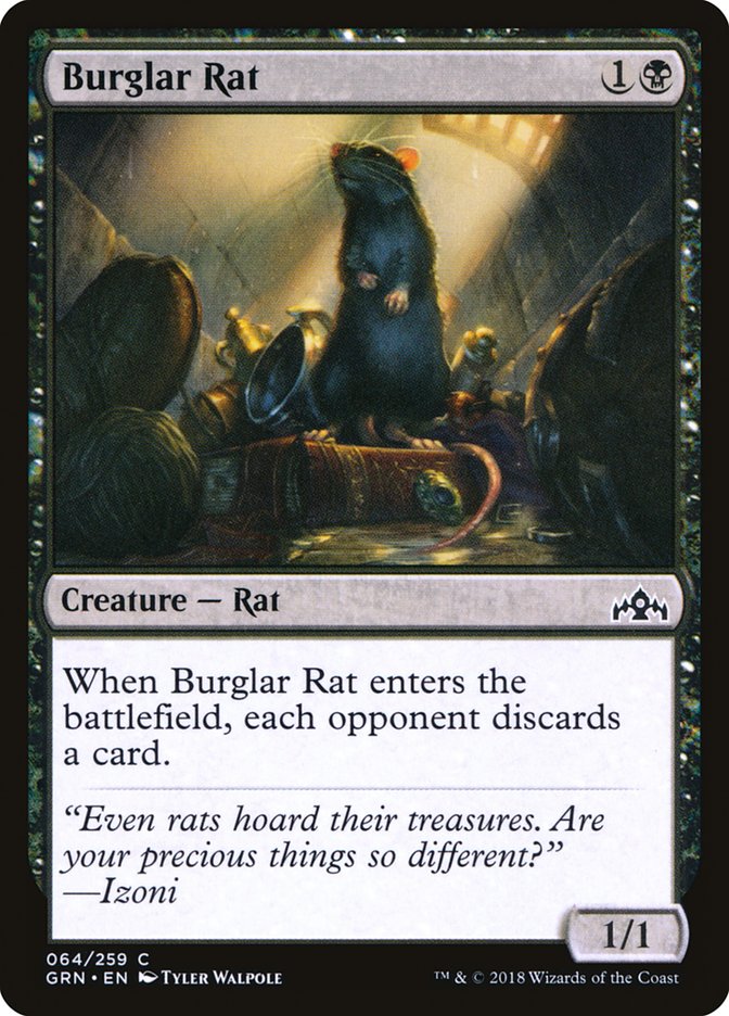 Burglar Rat [Guilds of Ravnica] [Foil]
