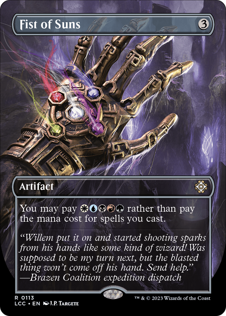 Fist of Suns (Borderless) [The Lost Caverns of Ixalan Commander] [Foil]