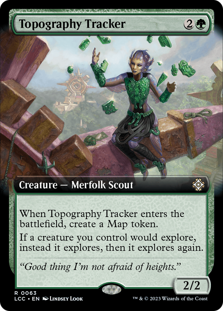 Topography Tracker (Extended Art) [The Lost Caverns of Ixalan Commander] [Foil]