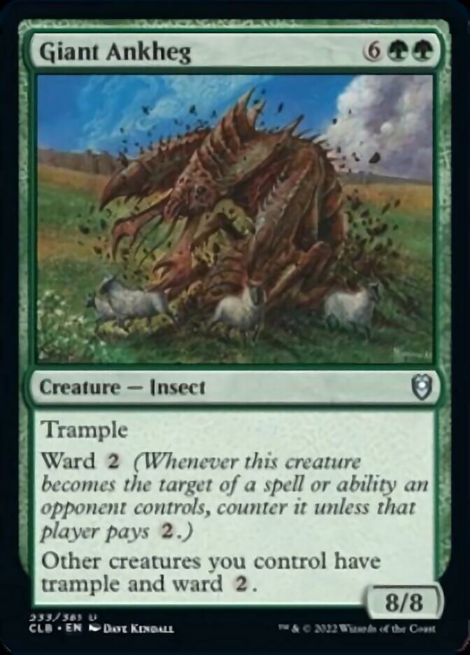Giant Ankheg [Commander Legends: Battle for Baldur's Gate] [Foil]
