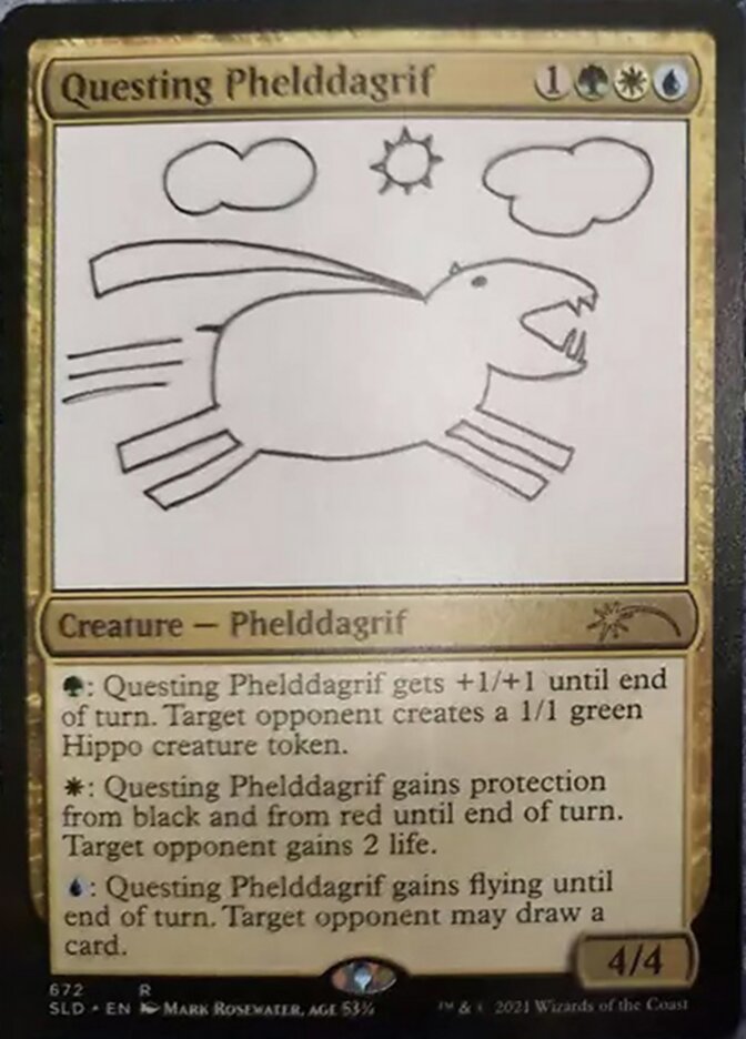 Questing Phelddagrif (672) [Secret Lair Drop Promos] [Foil]