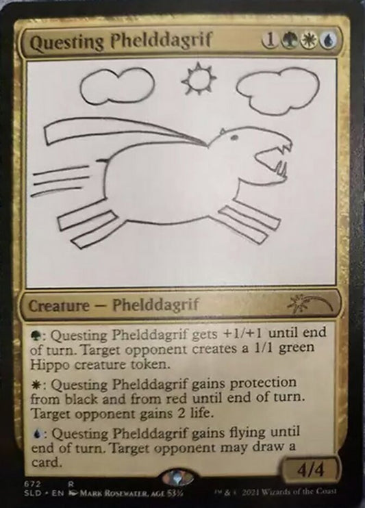 Questing Phelddagrif (672) [Secret Lair Drop Promos] [Foil]