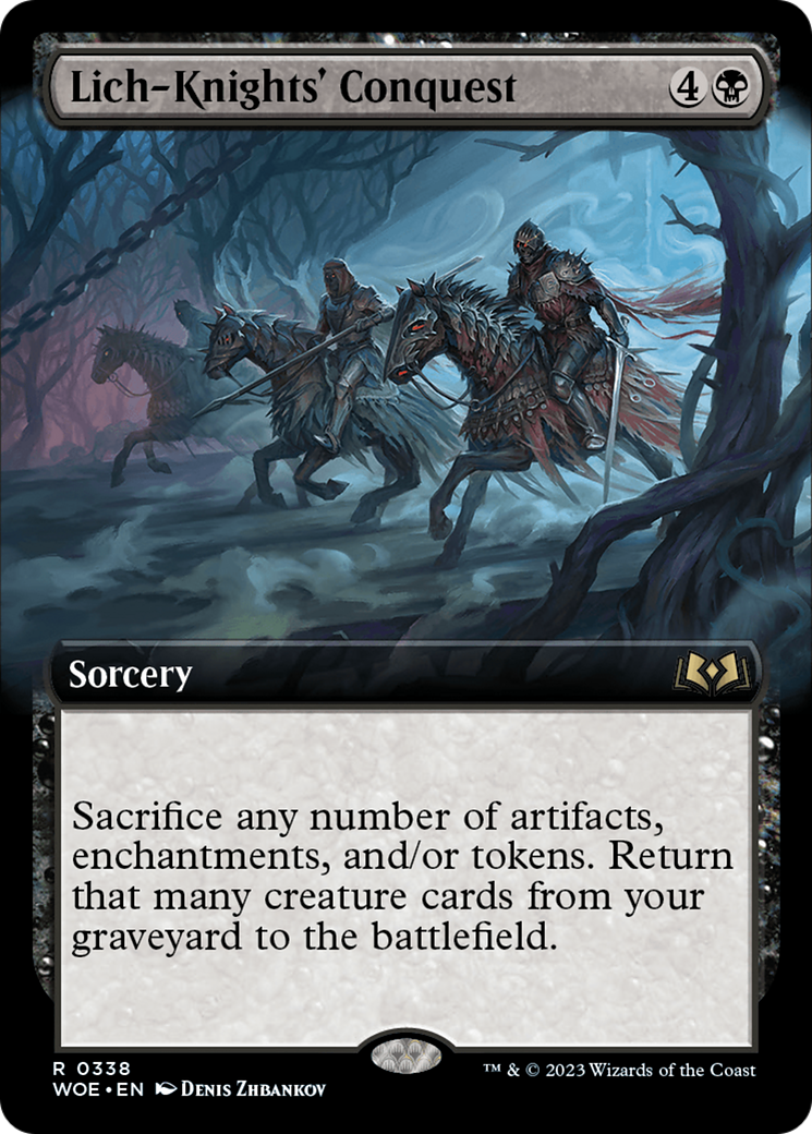 Lich-Knights' Conquest (Extended Art) [Wilds of Eldraine] [Foil]