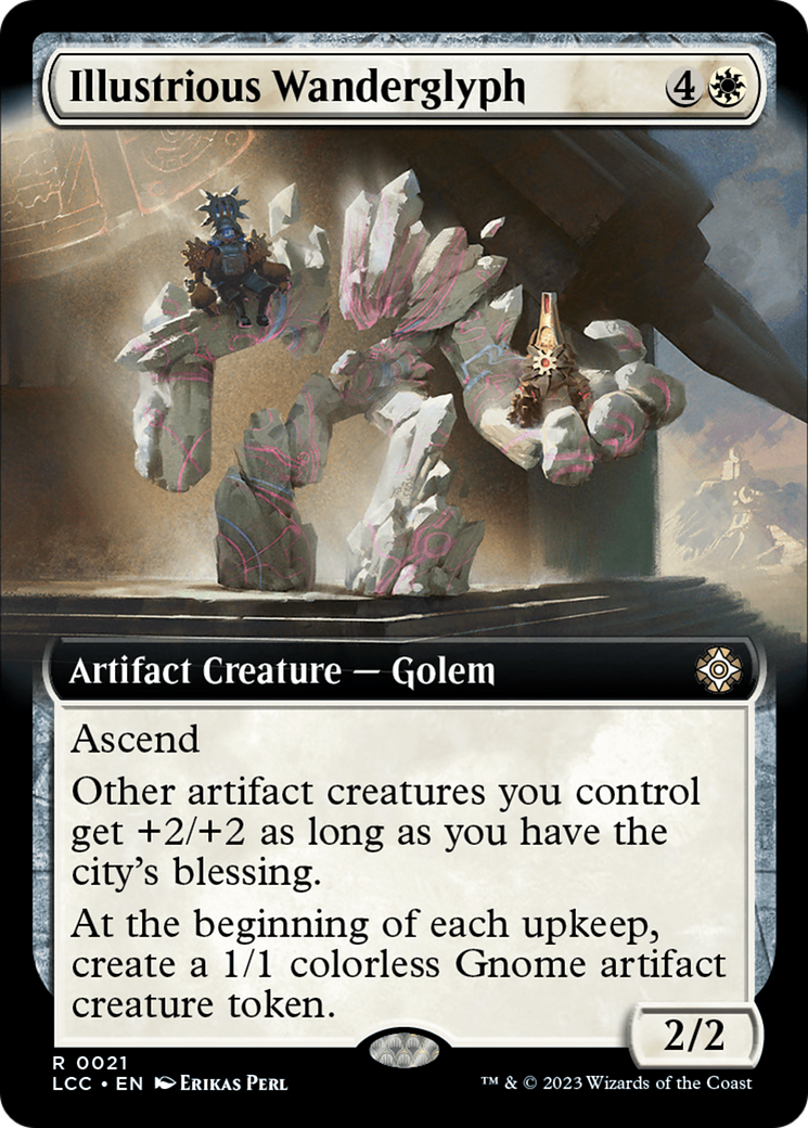 Illustrious Wanderglyph (Extended Art) [The Lost Caverns of Ixalan Commander] [Foil]