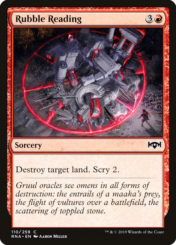 Rubble Reading [Ravnica Allegiance] [Foil]