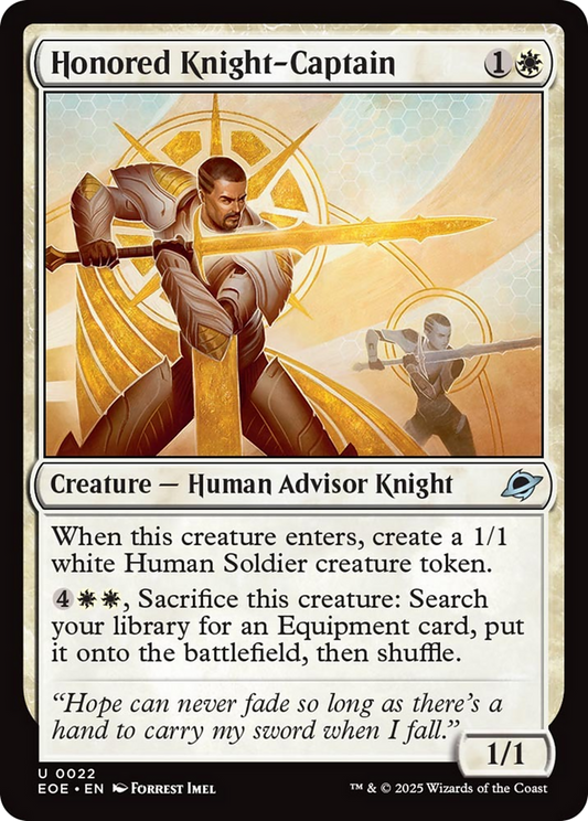 Honored Knight-Captain [Edge of Eternities] [Foil]