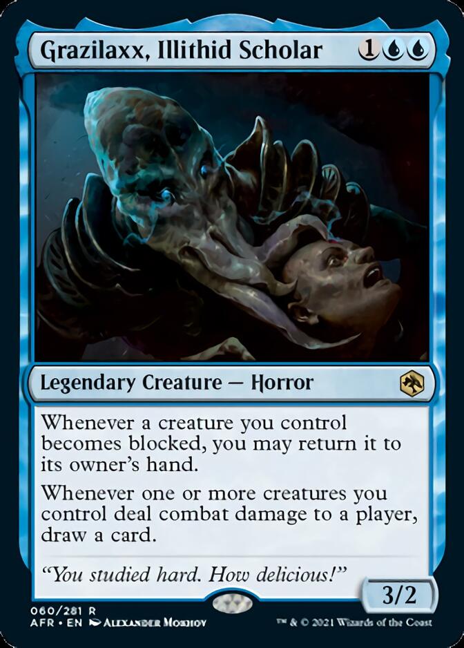 Grazilaxx, Illithid Scholar [Dungeons & Dragons: Adventures in the Forgotten Realms] [Foil]