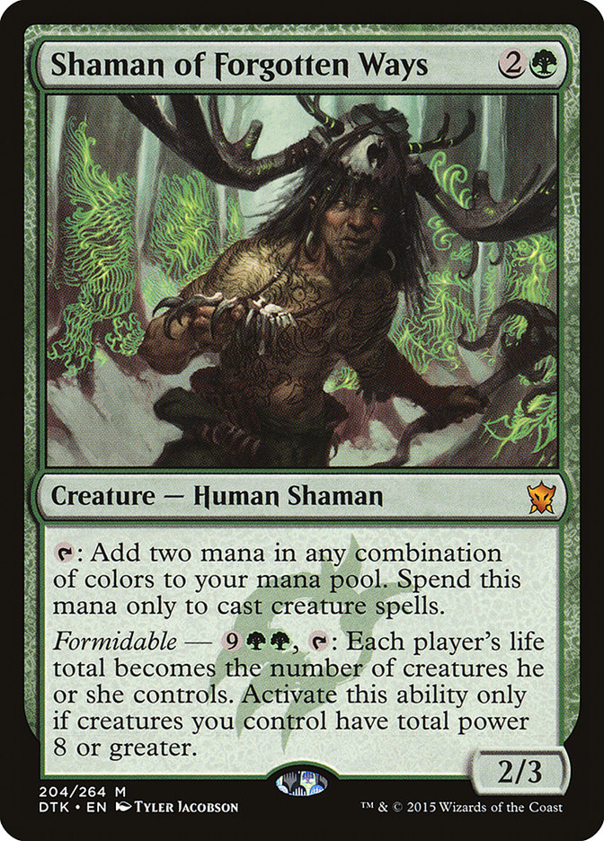 Shaman of Forgotten Ways [Dragons of Tarkir] [Foil]
