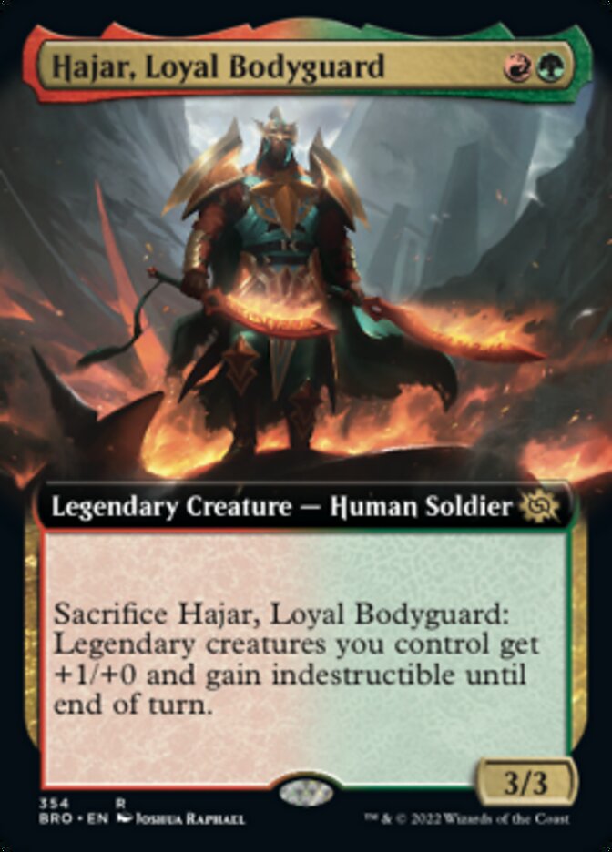 Hajar, Loyal Bodyguard (Extended Art) [The Brothers' War] [Foil]