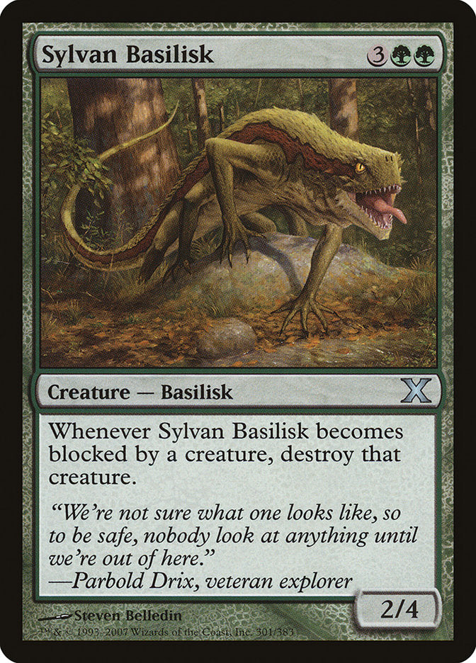 Sylvan Basilisk [Tenth Edition] [Foil]