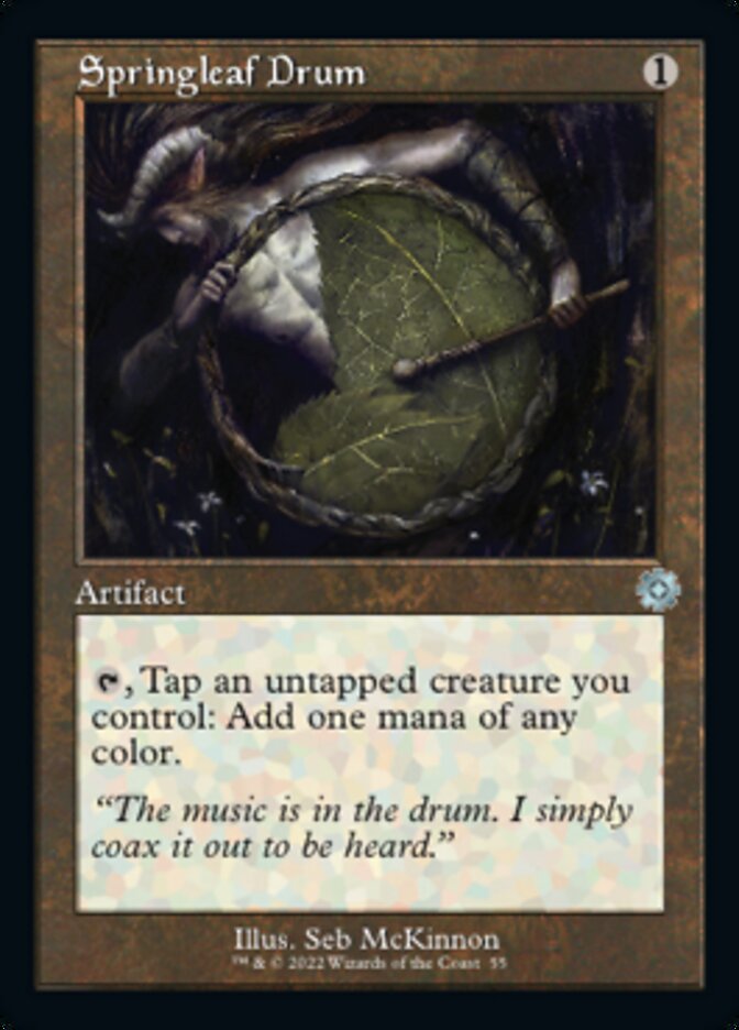 Springleaf Drum (Retro) [The Brothers' War Retro Artifacts] [Foil]