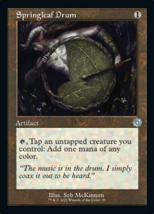 Springleaf Drum (Retro) [The Brothers' War Retro Artifacts] [Foil]