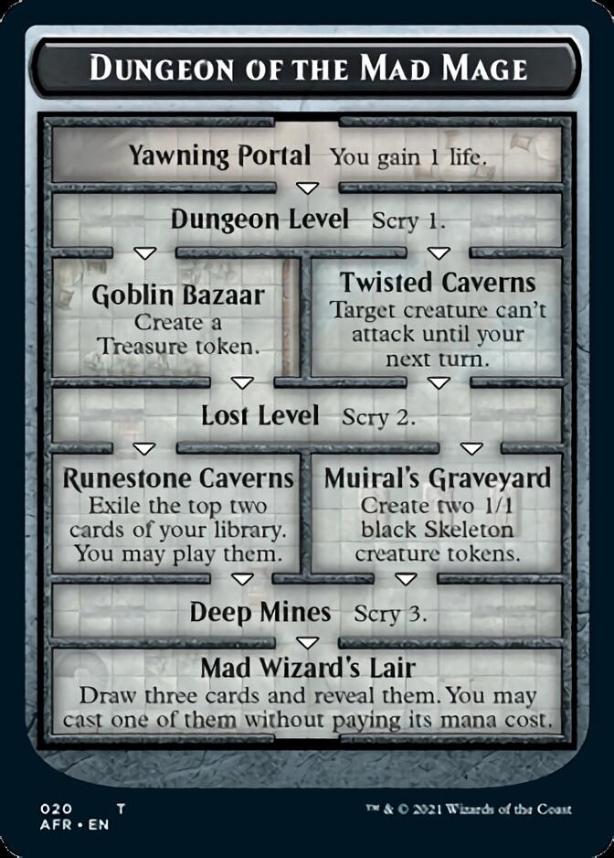 Dungeon of the Mad Mage // Goblin Double-Sided Token [Dungeons & Dragons: Adventures in the Forgotten Realms Tokens] [Foil]