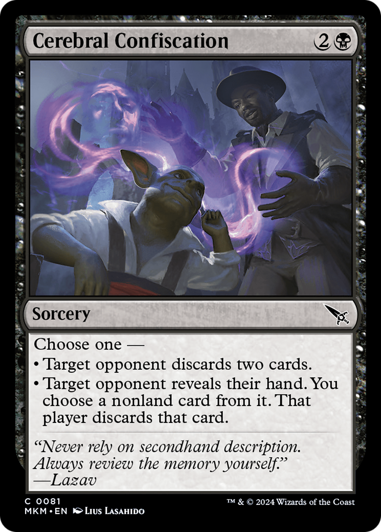 Cerebral Confiscation [Murders at Karlov Manor] [Foil]