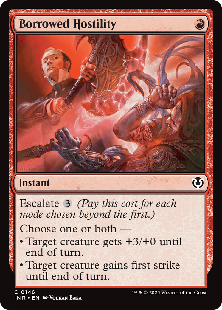 Borrowed Hostility [Innistrad Remastered] [Foil]