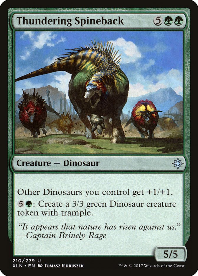 Thundering Spineback [Ixalan] [Foil]