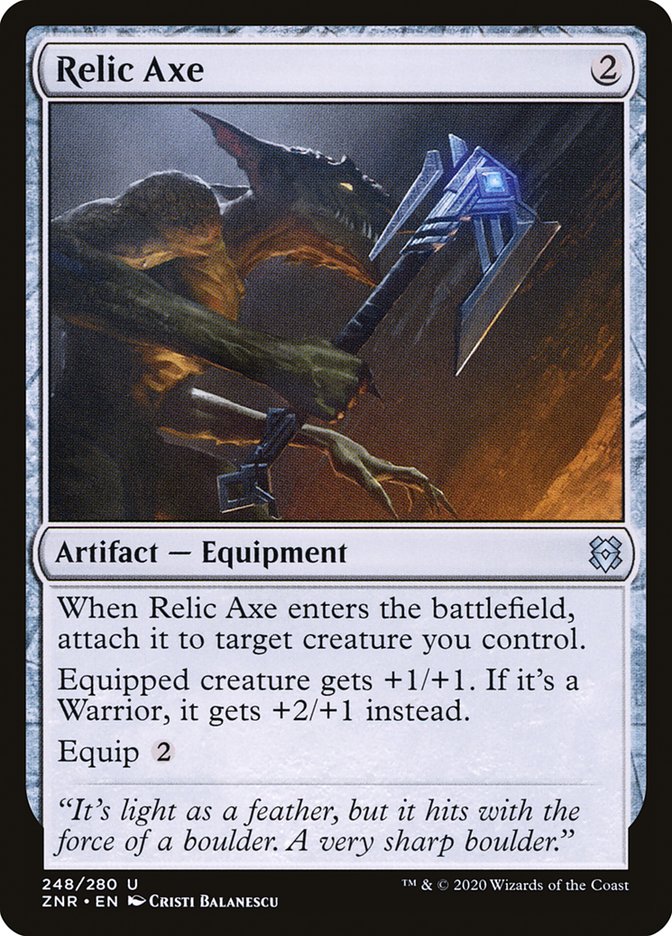 Relic Axe [Zendikar Rising] [Foil]