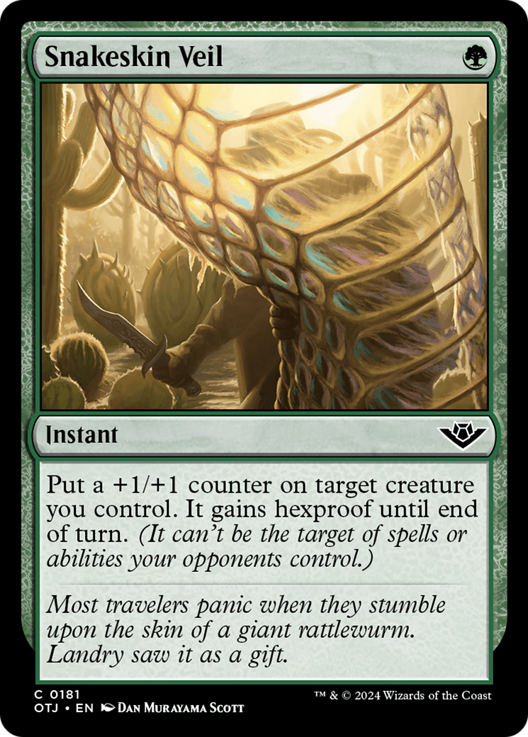 Snakeskin Veil [Outlaws of Thunder Junction] [Foil]