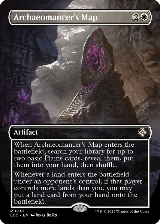 Archaeomancer's Map (Borderless) [The Lost Caverns of Ixalan Commander] [Foil]