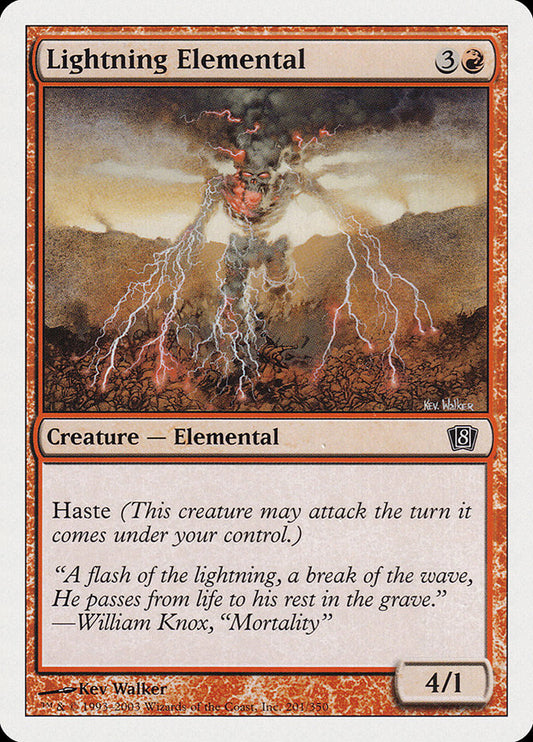 Lightning Elemental [Eighth Edition] [Foil]