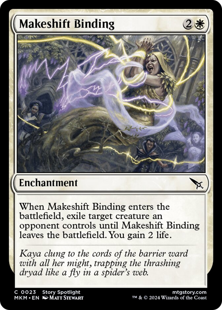 Makeshift Binding [Murders at Karlov Manor] [Foil]