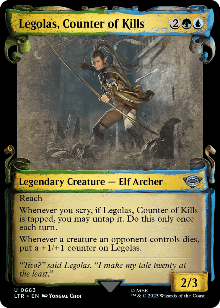 Legolas, Counter of Kills [The Lord of the Rings: Tales of Middle-Earth Showcase Scrolls] [Foil]