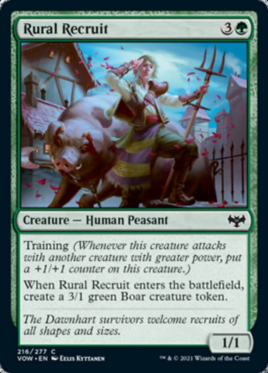 Rural Recruit [Innistrad: Crimson Vow] [Foil]