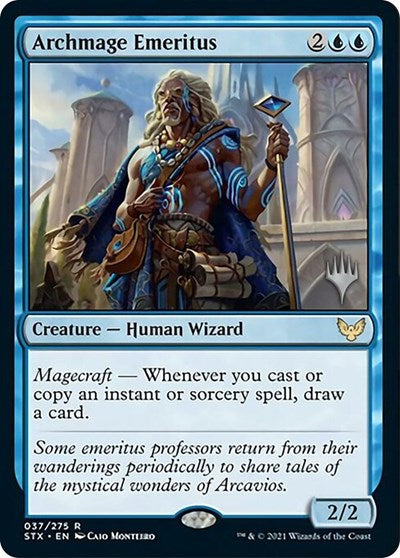 Archmage Emeritus (Promo Pack) [Strixhaven: School of Mages Promos] [Foil]