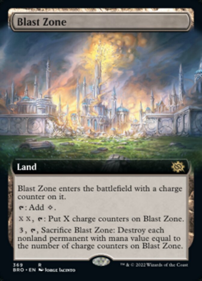 Blast Zone (Extended Art) [The Brothers' War] [Foil]