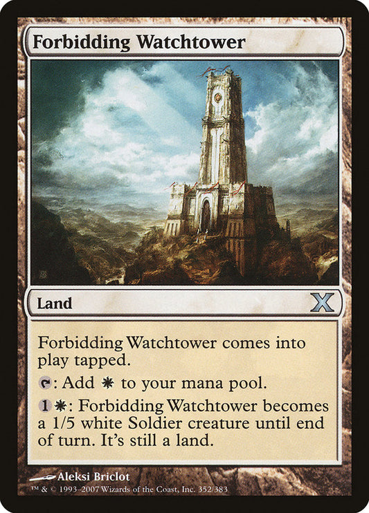 Forbidding Watchtower [Tenth Edition] [Foil]