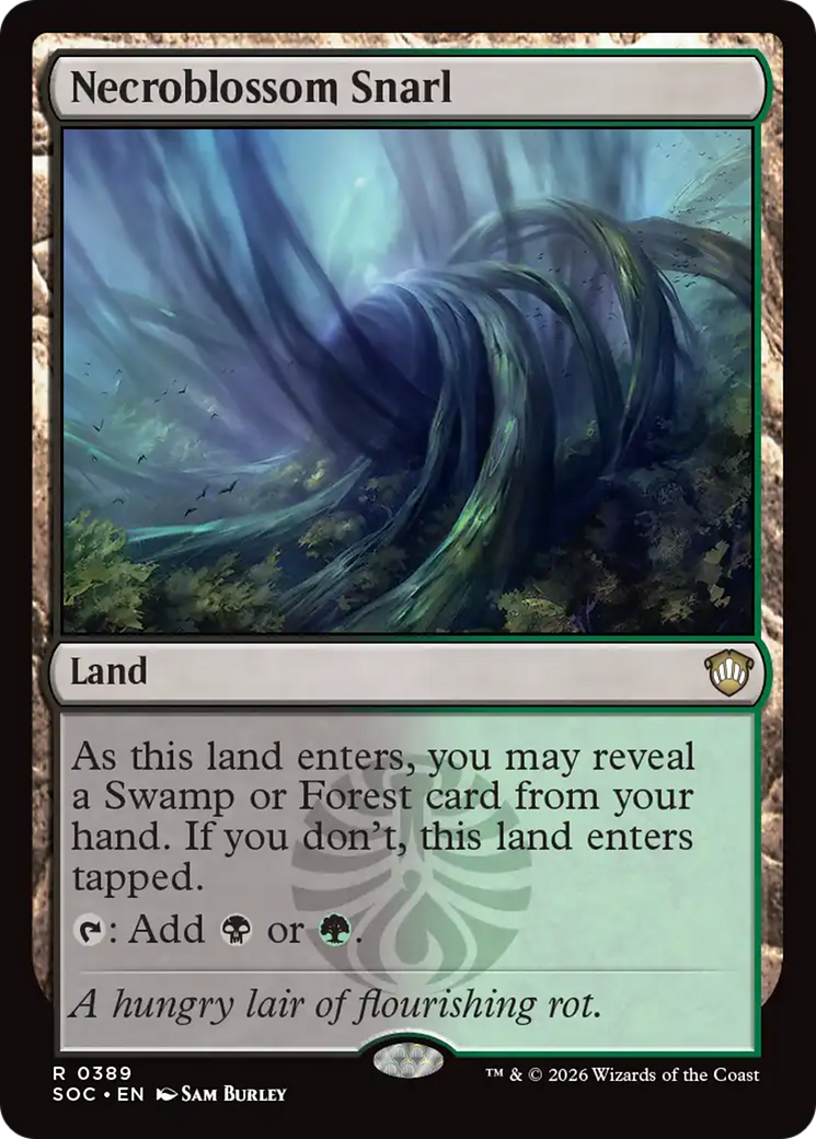 Necroblossom Snarl [Secrets of Strixhaven Commander] [Foil]