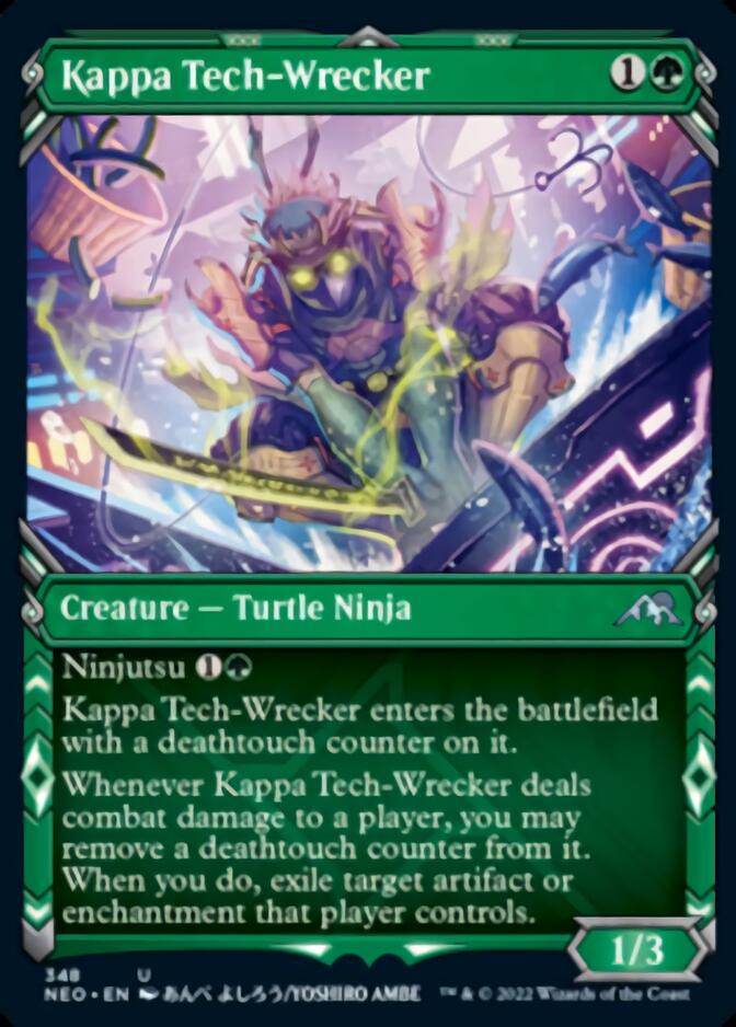 Kappa Tech-Wrecker (Showcase Ninja) [Kamigawa: Neon Dynasty] [Foil]