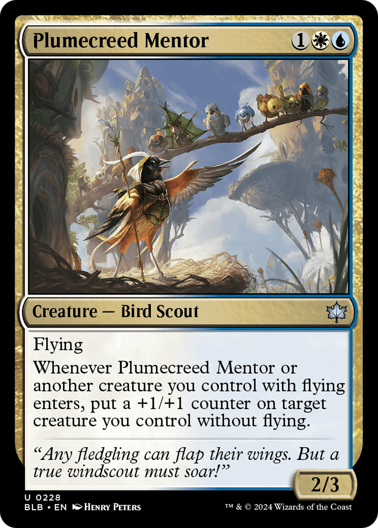 Plumecreed Mentor [Bloomburrow] [Foil]