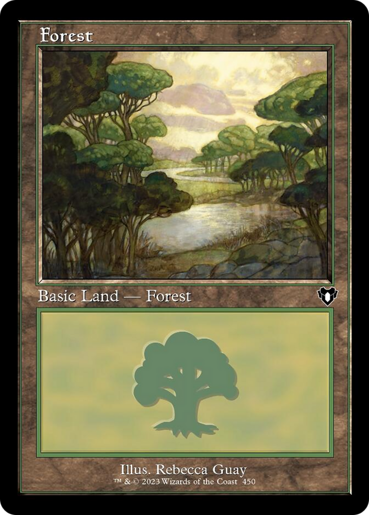 Forest (450) (Retro) [Commander Masters] [Foil]