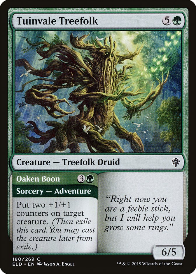 Tuinvale Treefolk // Oaken Boon [Throne of Eldraine] [Foil]