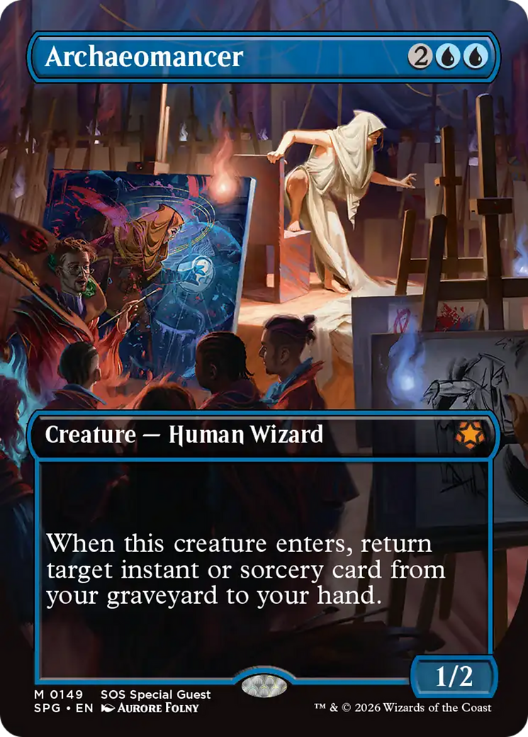 Archaeomancer (Borderless) [Secrets of Strixhaven Special Guests] [Foil]